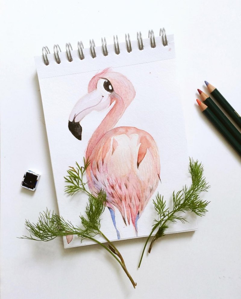 Скетчбук в розовом стиле