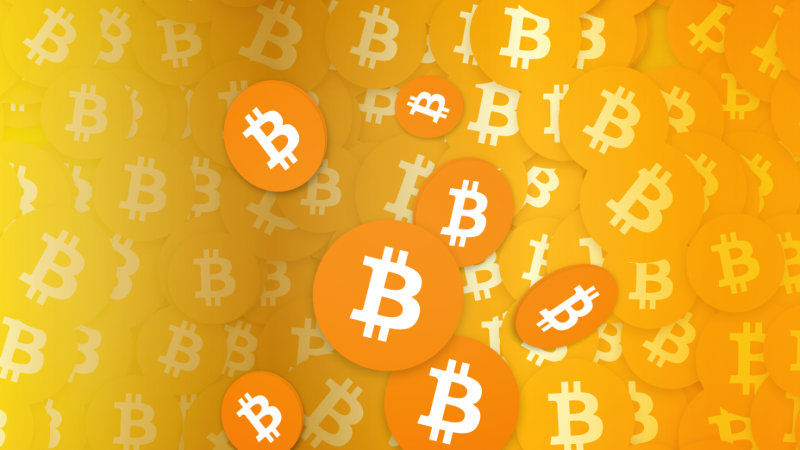 Биткоины фон