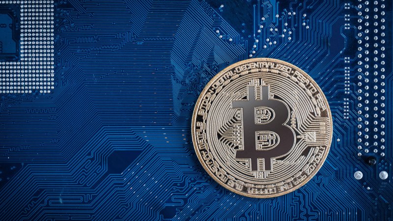 Биткоин красивый фон