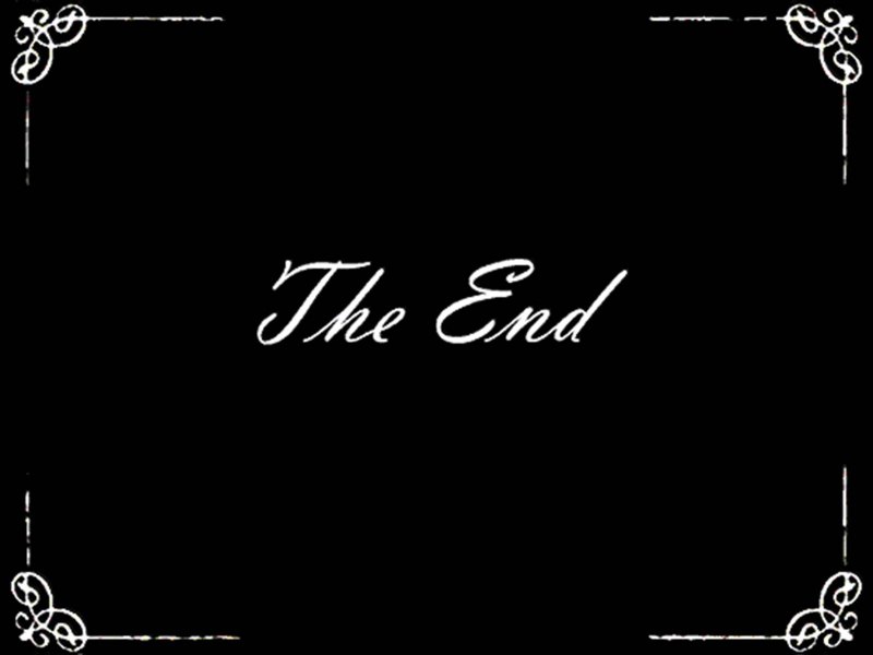 The end немое кино