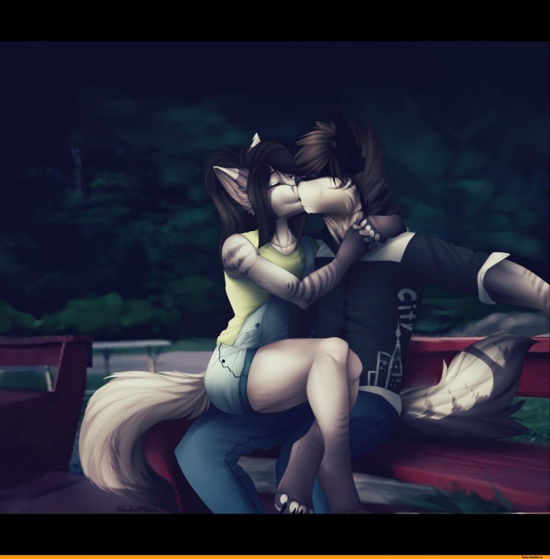 Фурри любовь Волков