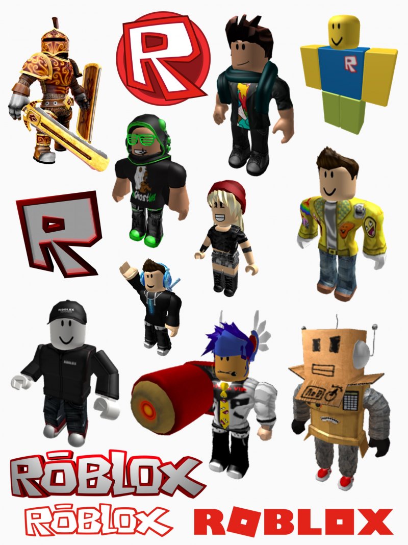 Roblox надпись на белом фоне