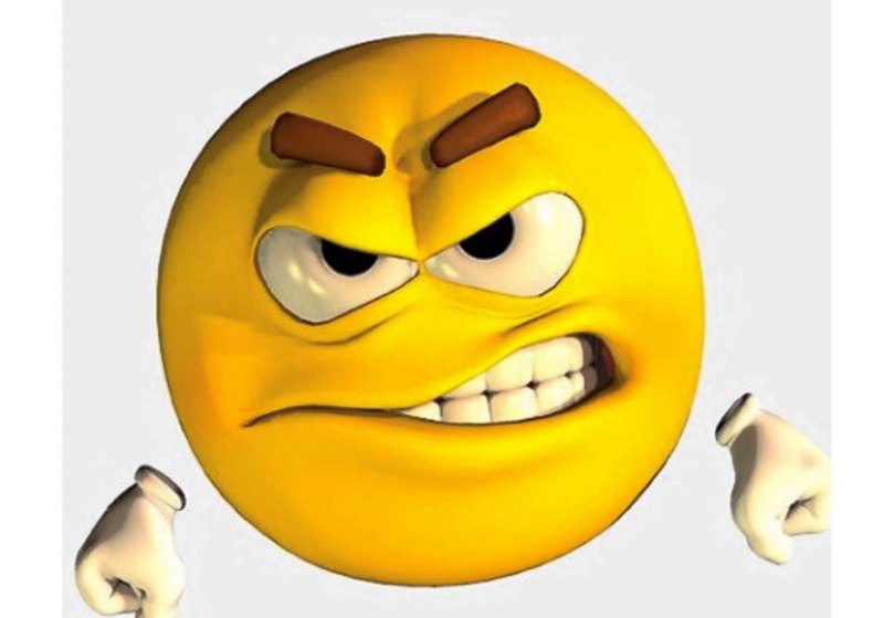 Злой Плачущий смайлик