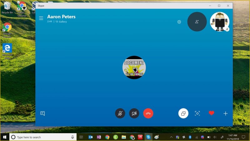 Skype Скриншот