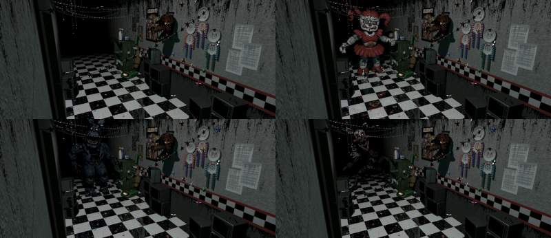 FNAF Ultimate Custom Night камеры