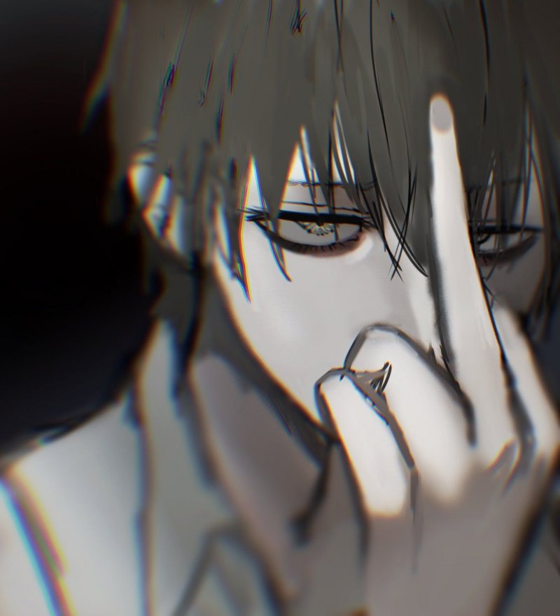 Аниме парень плачет