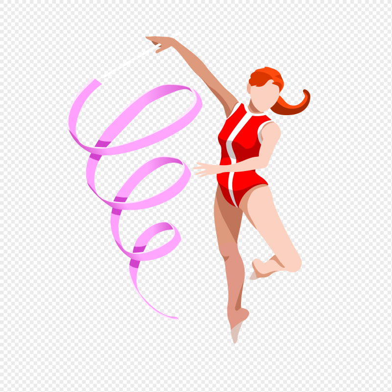 Лента гимнастика вектор