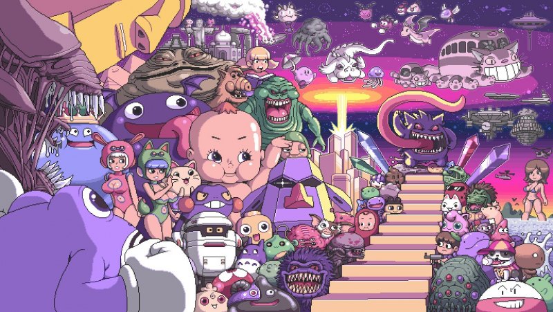 Пейзажи в пиксельном стиле