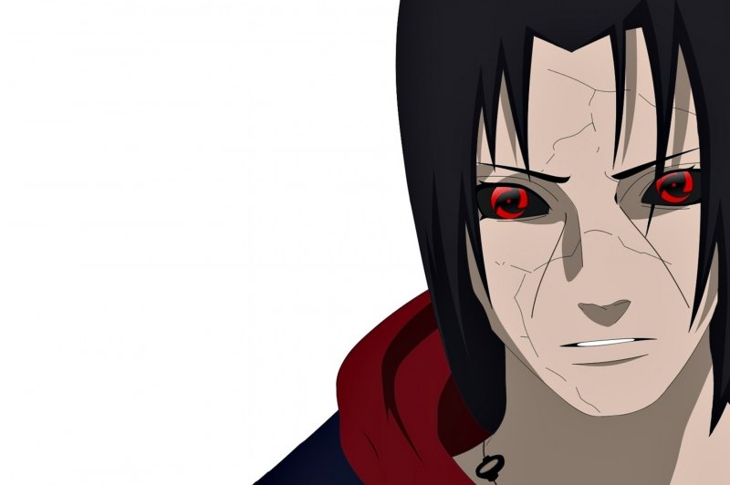 Itachi Eyes White background