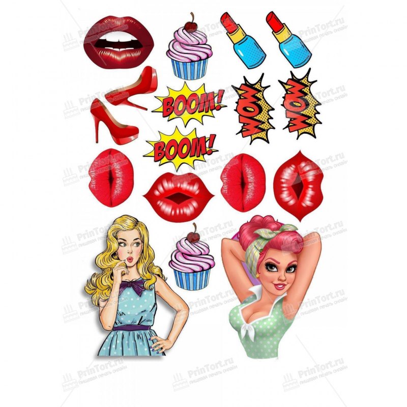 Поп арт сахарная печать