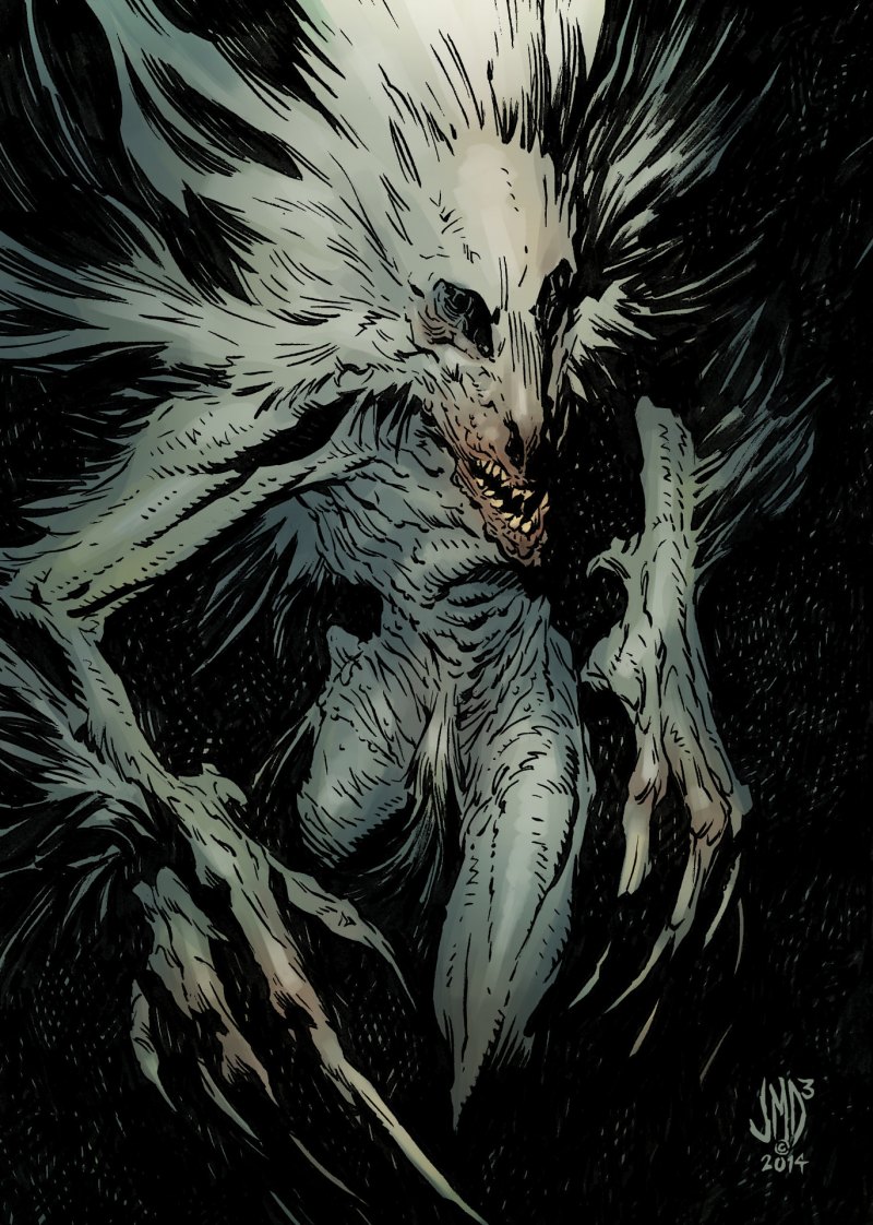 Вендиго мифический зверь арт