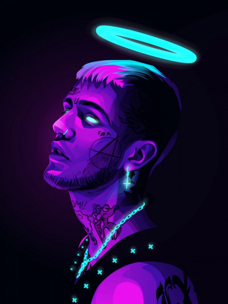 Lil Peep Art 2000x1000