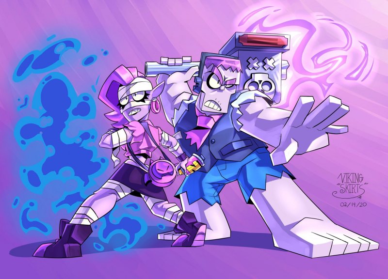 Спайк и Шелли БРАВЛ старс