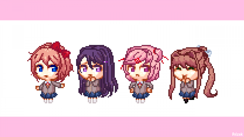Аниме Чиби пиксели