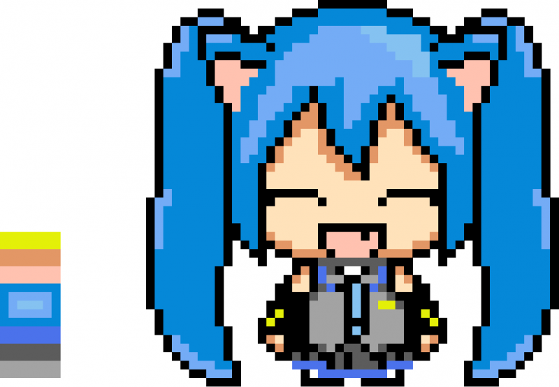 Хатсуне Мику пиксель арт