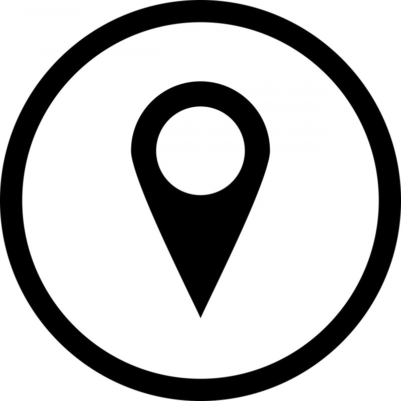 Значок местоположения на белом фоне