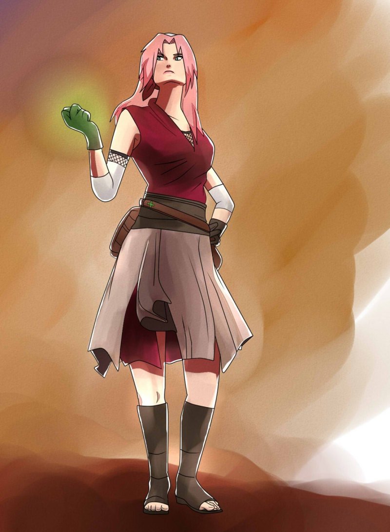 Сакура арт аниме Харуно