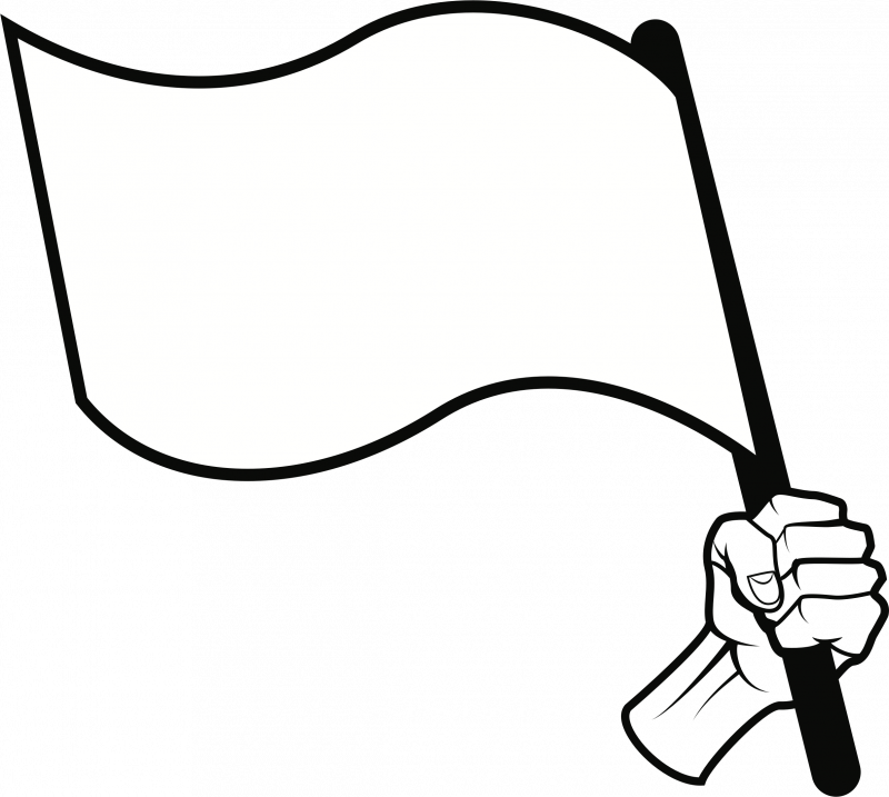 Флажок белый