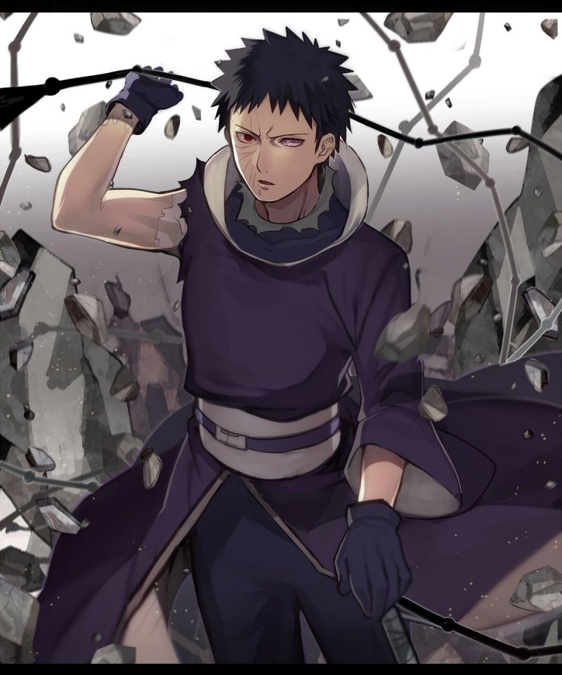 Обито Учиха без маски арт