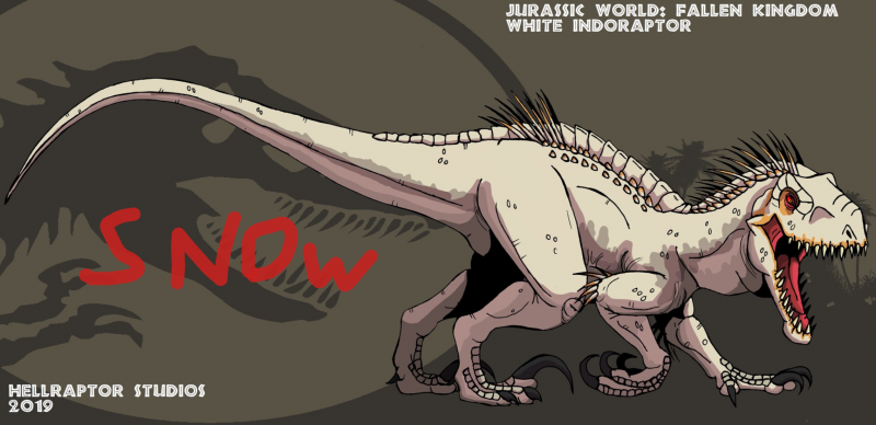 Jurassic World белый Индораптор
