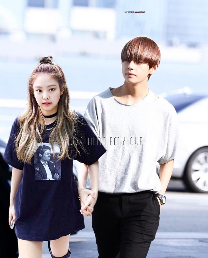 Блэк Пинк Дженни и Тэхен