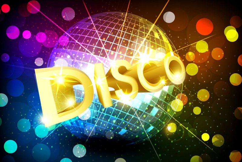 Надпись диско