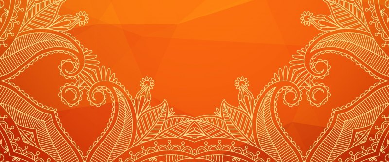 Оранжевый узор