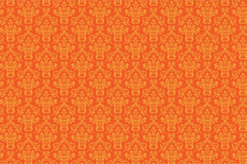 Оранжевый орнамент