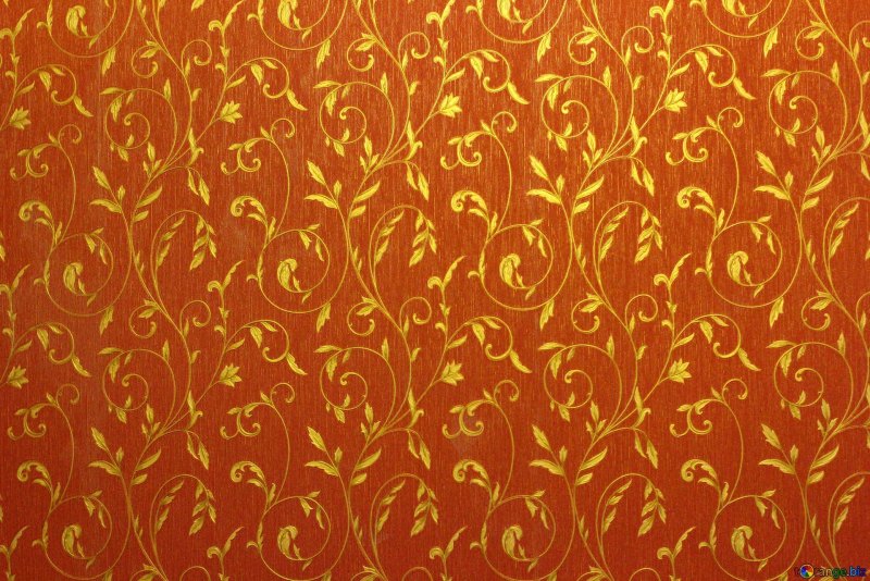 Оранжевые обои с узором