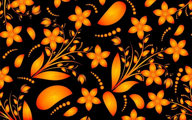 Оранжевый узор