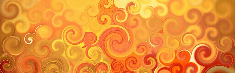 Красивый узор оранжевый