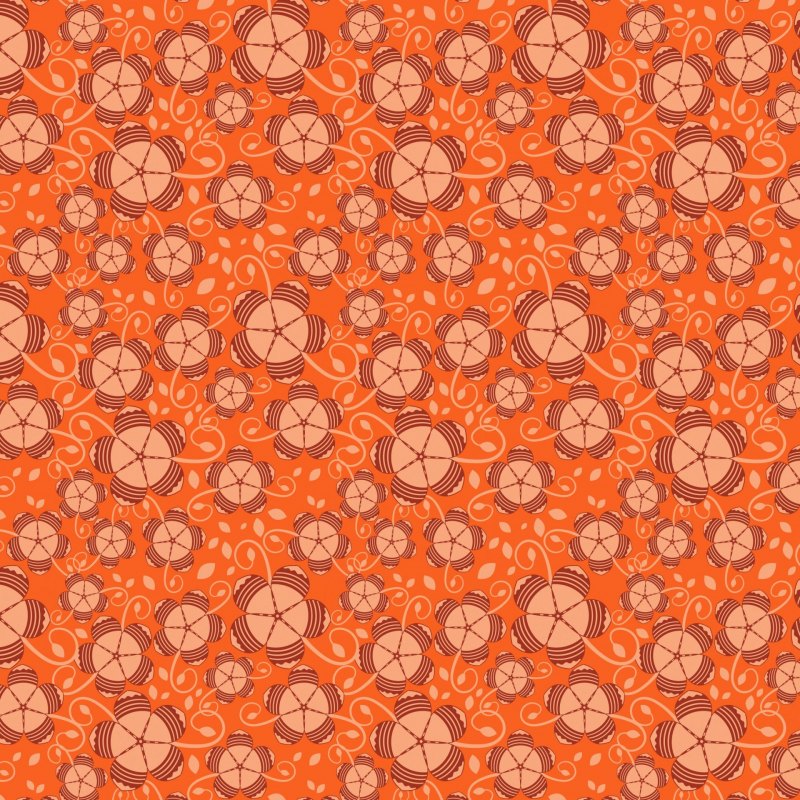 Оранжевый узор
