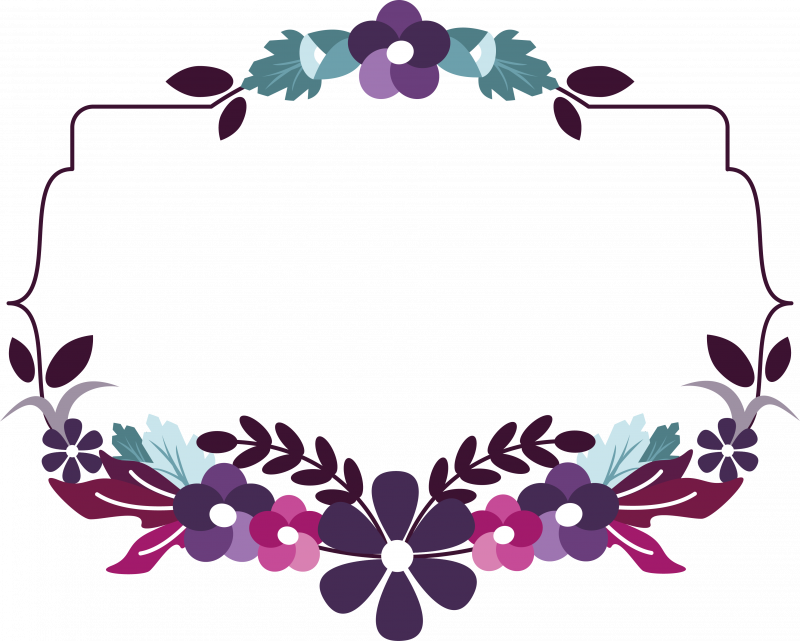 Векторные цветочные рамки