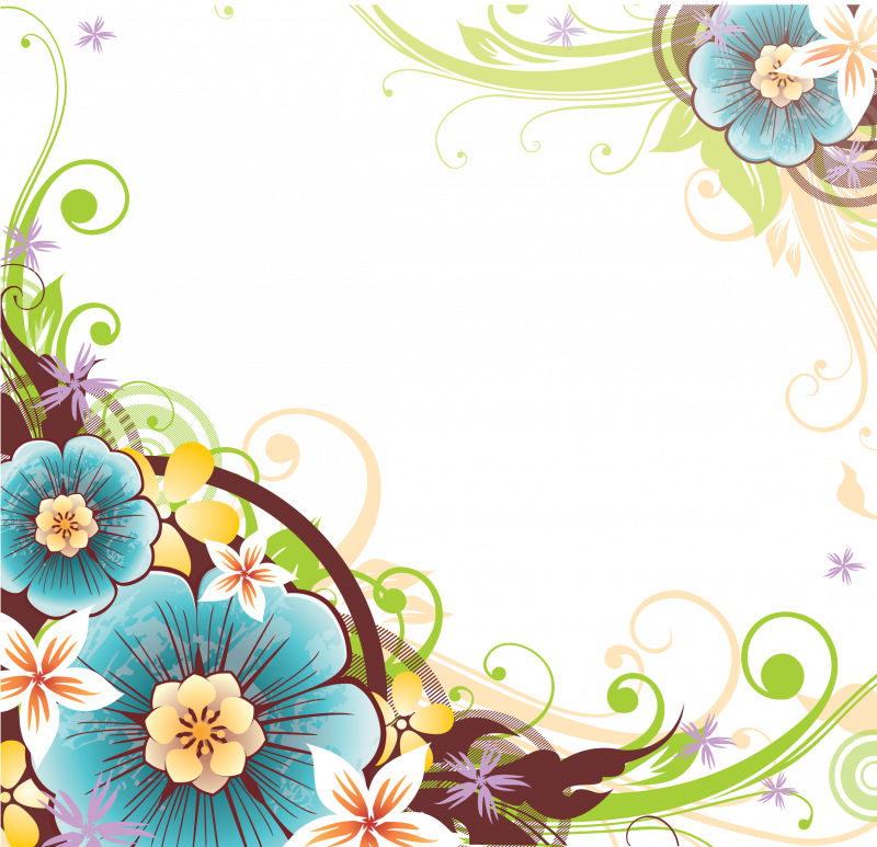 Цветочная рамка для текста