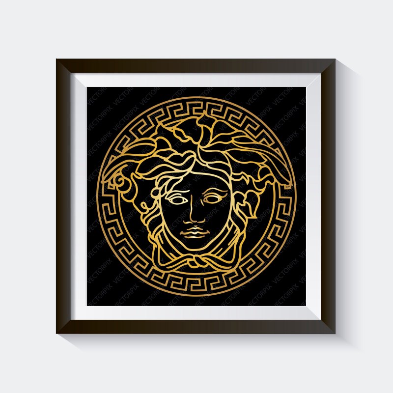 Зеркало Aura Экспо 70 Версаче серебро