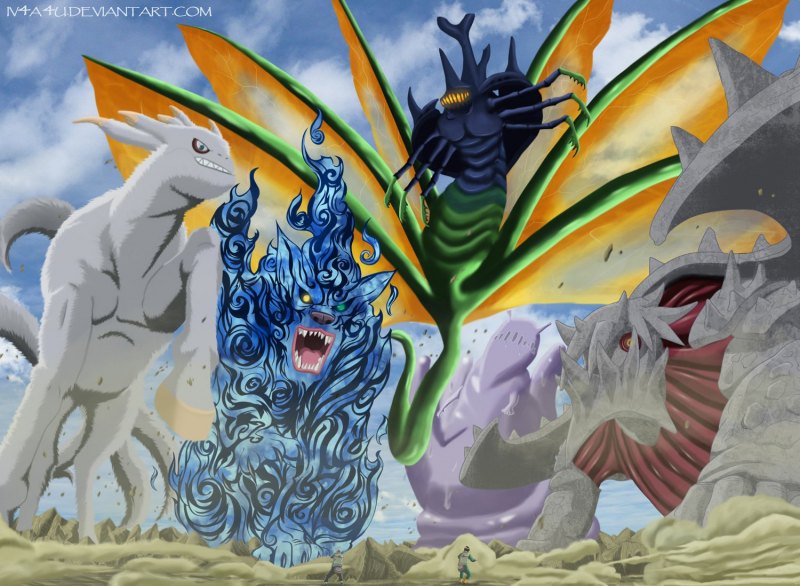 Джинчурики хвостатых из Наруто