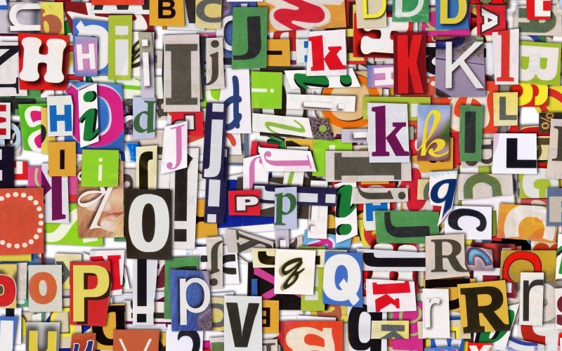 Буквы из газет