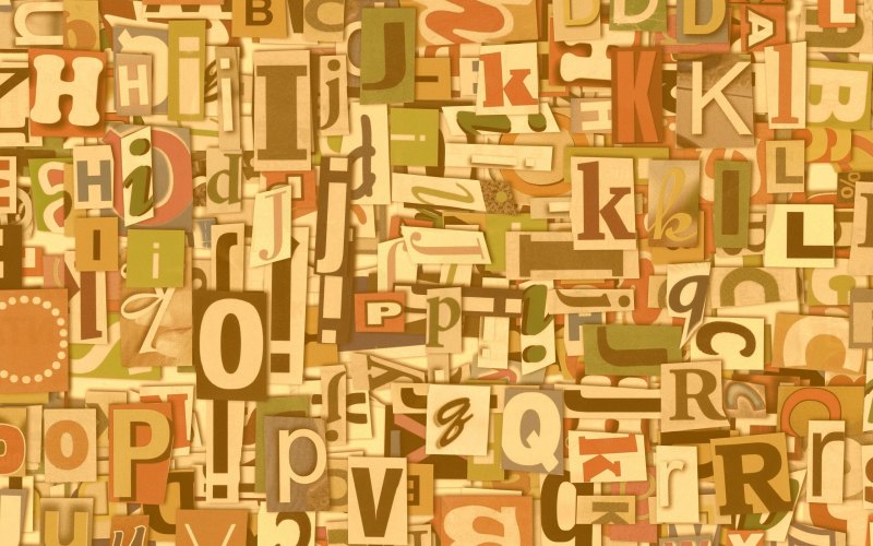 Фон из букв