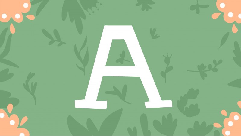 Красивая детская картинка для фона с буквами