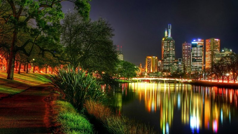 Центральный парк Нью-Йорк ночью