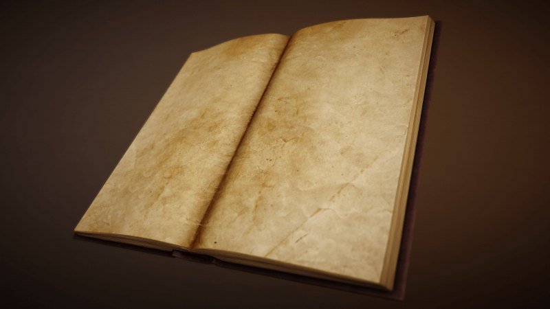 Раскрытая старинная книга
