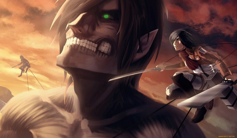 Эрен Йегер бронированный Титан