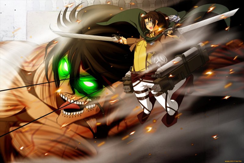 Аниме атака титанов Титаны