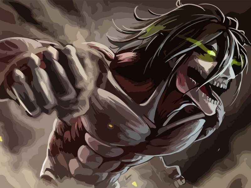 Атака титанов Эрен Титан арт