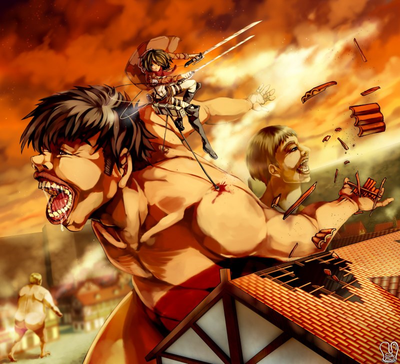 Аниме атака титанов Титаны