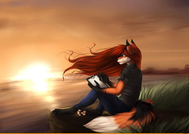 Лиса в наушниках