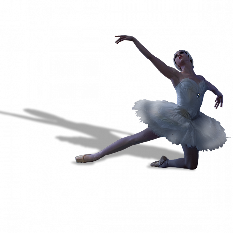 Атрибуты балерины на прозрачном фоне