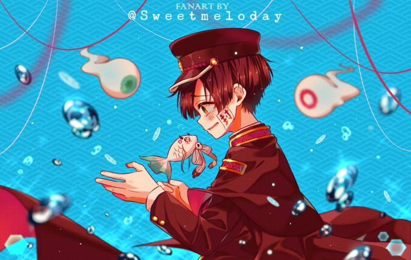 Аниме мальчик Ханако кун