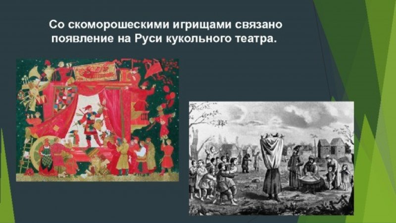 Театр 17 века в России петрушка