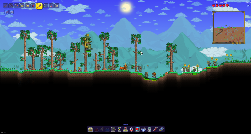 Король слизней в Terraria арт